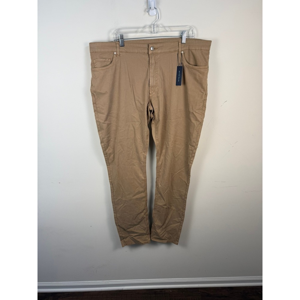 Peter Millar Collection 5 Pocket Pants Beach Tan MA21RT04 Mens 42 Unhemmed